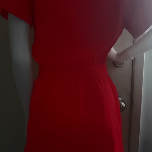 CHANEL BOUTIQUE RED WOOL MINI DRESS MADE IN FRANCE SIZE US 4 - Picture 10 of 13